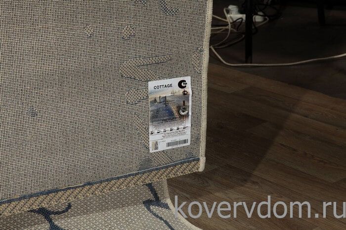 Ковер- циновка COTTAGE 4527 9A01wool blue